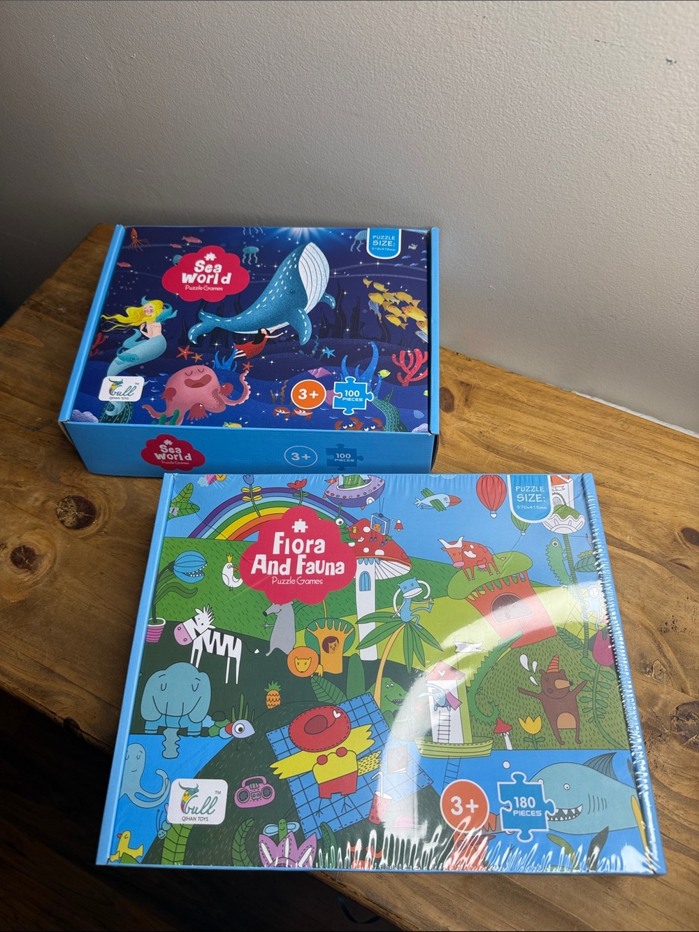 Kids 100-180 piece Puzzles -sea world& Flora & Fauna (new) Gull toys